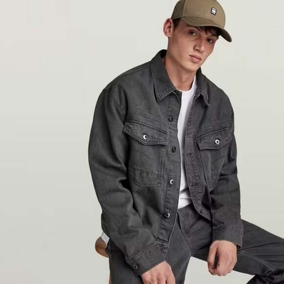 G-Star Dakota Denim Jacket • Black Faded Ink • Medium